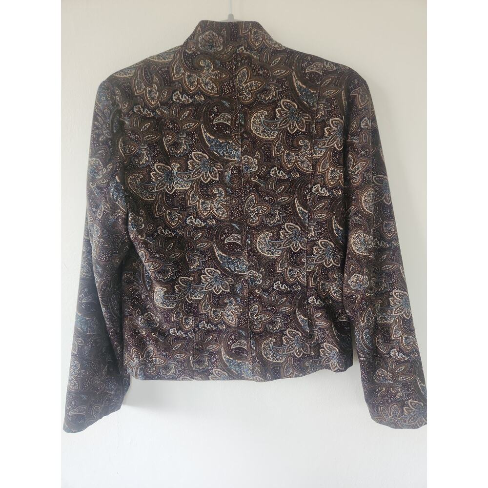 Orvis Women's Blazer Jacket Size 6 Brown Polyester Blend Button-Up Lined - Picture 6 of 6